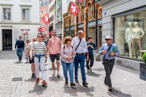 Zurigo: Tour della città in pullman, funivia e traghetto