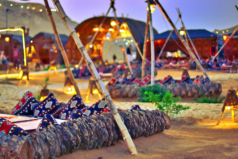 From Cairo: Desert night, Bedouin dinner, coffee & show