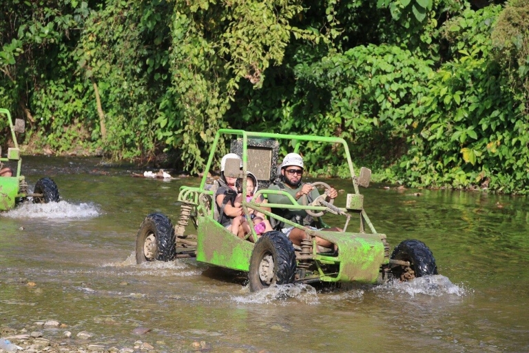 Rainforest zip line buggie horse riding lunch & macao beach Punta cana: zip line dune buggies horse riding cenote 3 in 1
