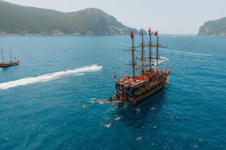 Alanya: Pirate Boat Tour w/Lunch, Soft Drinks and Transfer Pirate Boat Tour w/Lunch, Soft Drinks and Without Transfer