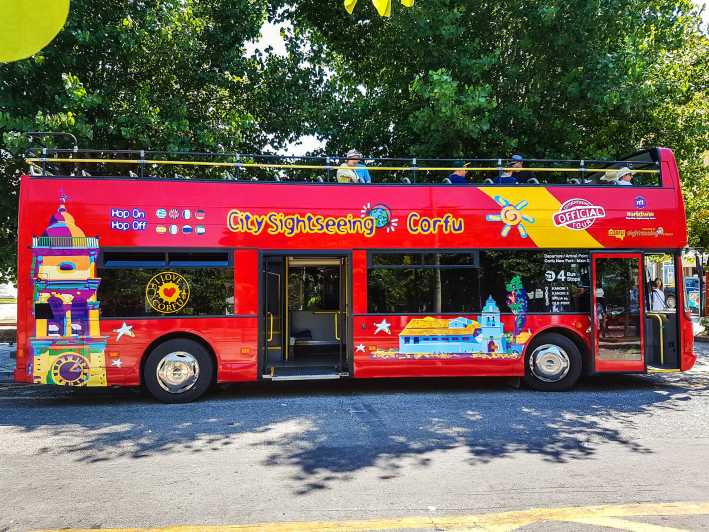 Corfú: Tour en autobús turístico con paradas libres
