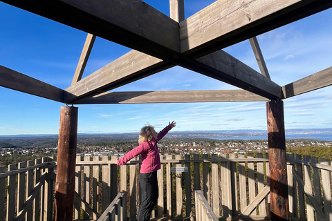 Oslo: Forest Hike with Panoramic Fjord Views and a dog