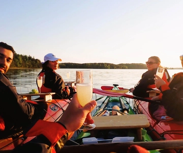 Stockholm: Sunset Archipelago Kayaking & Toast on the Water