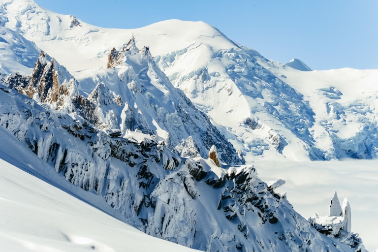 Ab Genf: Geführte Tagestour nach Chamonix und zum Mont-BlancTagesausflug Mont-Blanc und Zahnradbahn-Ticket Mer de Glace