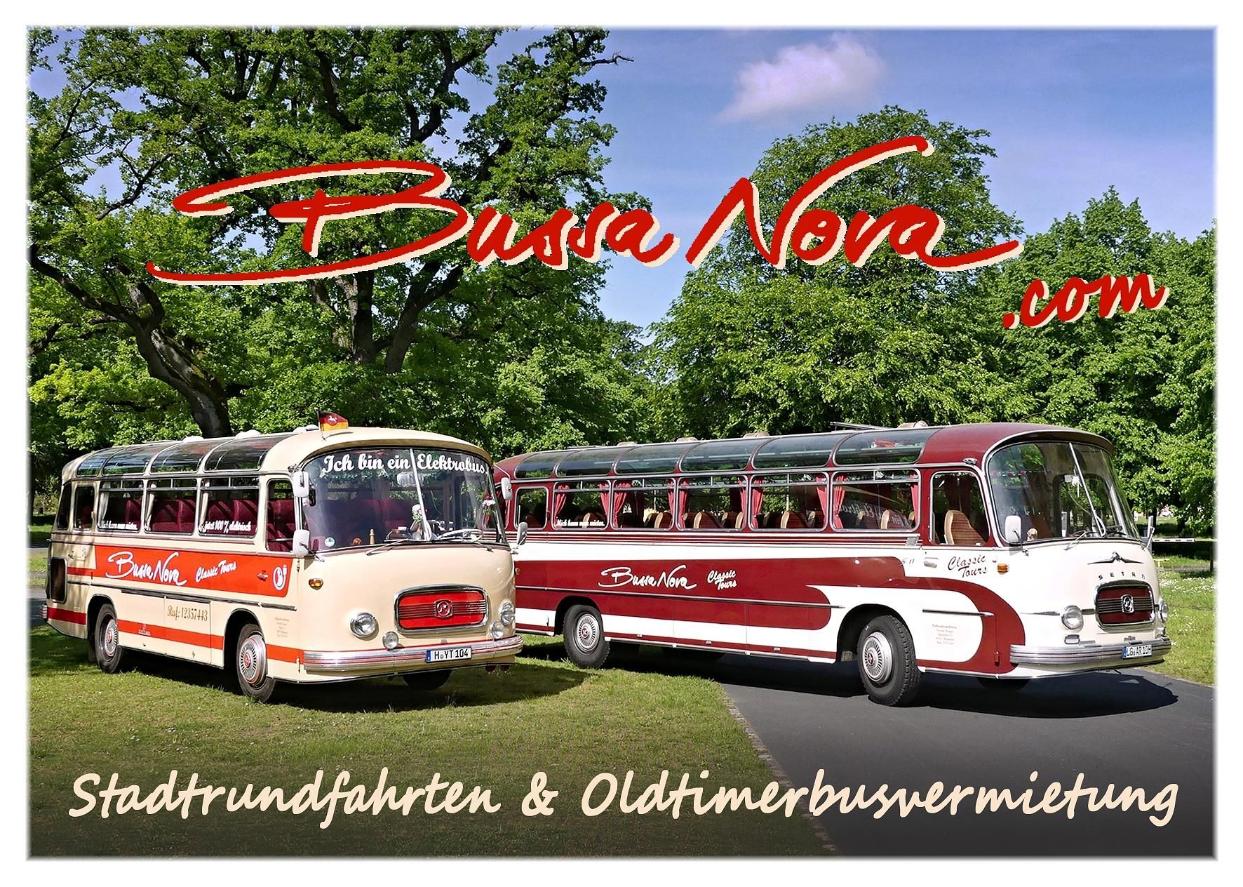 Stadtrundfahrt in Hannover mit dem Solar - Oldtimerbus und live Moderation