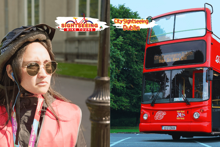 都柏林：城市观光随上随下及电动自行车之旅都柏林：城市观光巴士随上随下游和电动自行车游