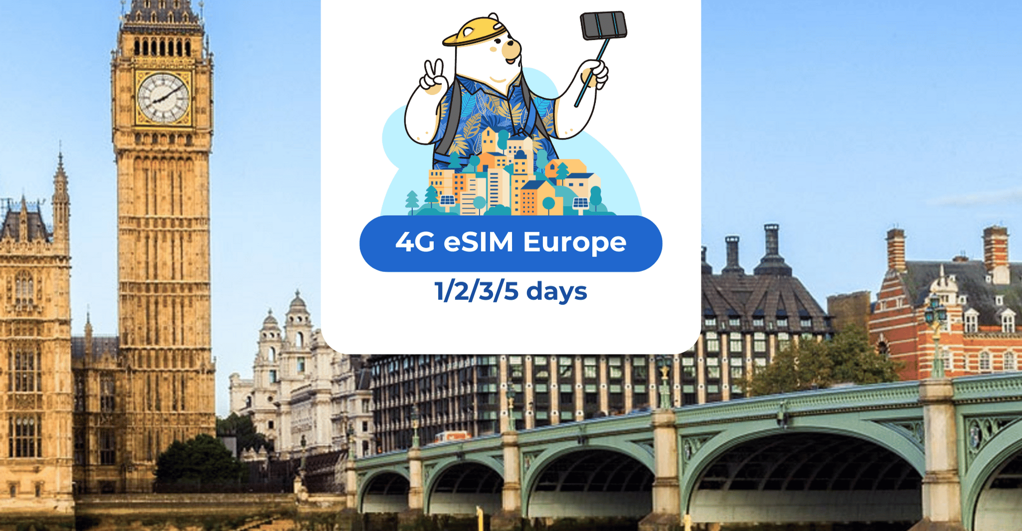 Europe, données mobiles ESIM (33 pays) - 1/2/3/5/7 jours - Housity