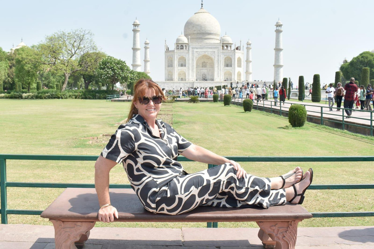 From Delhi: Sunrise Taj Mahal and Agra Fort Private Day Trip Private Tour from Delhi with Car, Driver, and Guide Only