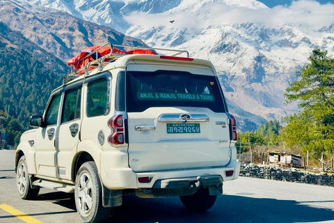 Viagem de 2 dias a Jomsom e Muktinath com vista para o deserto