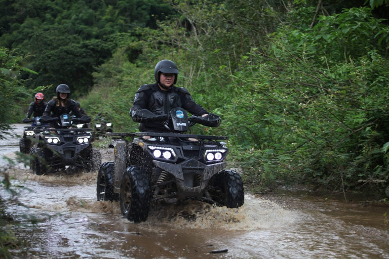 Chiang Mai Adventure: Rafting, ATV & Elephants Experience. Bamboo rafting (4km.) & 1 hrs. ATV.