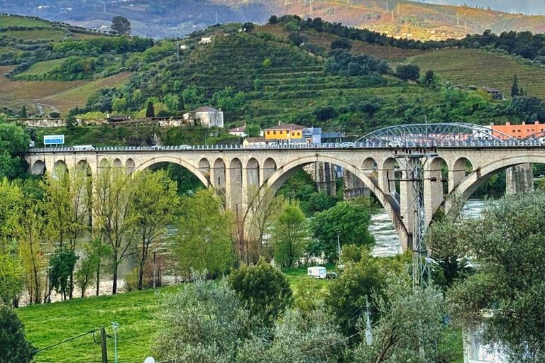 Porto: Tour dei 2 vigneti della Valle del Douro con pranzo e crociera sul fiume