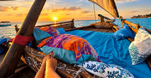 Zanzibar: Nungwi Beach Private Romantic Sunset Dhow Cruise