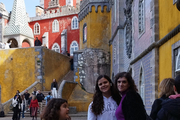 From Lisbon: Tour Sintra, Pena Palace, Regaleira and Cascais Private Tour