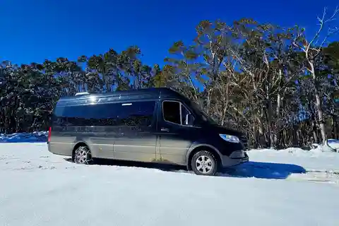 Ótimos tours particulares Excursão de ônibus de luxo para brincar na neve em Lake Mountain