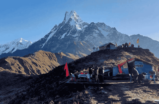Pokhara: 3-tägiger Mardi Himal Mountain Trek mit Führer