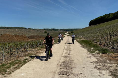 Champagne Vineyards: Tour through the heart of the vineyards on a fat tire e-bike Champagne Vineyards: Tour through the Heart of the Vines on a Fat E-Bike