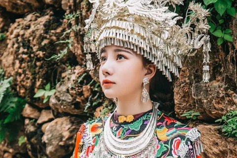 Yangshuo Traditional Costume Rental & Makeup Services Miao & Zhuang Costume Rental & Styling