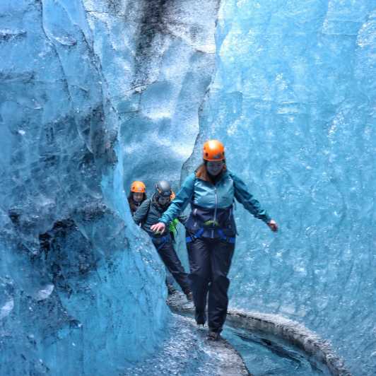 Z Jökulsárlón: Wycieczka do jaskini lodowej i na lodowiec