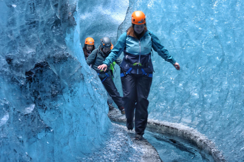 From Jökulsárlón: Ice Cave and Glacier Exploration Tour