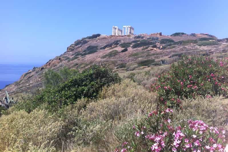 Athen Sonnenuntergang Am Kap Sounion Und Tempel Des Poseidon Stunden