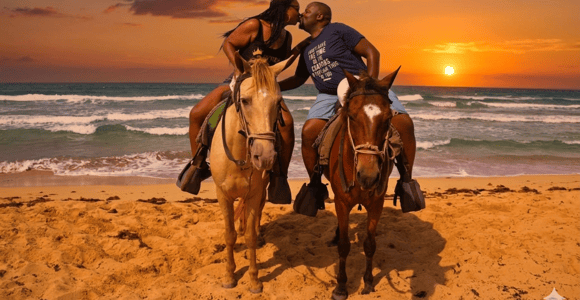 Punta Cana: Sunset Horseback Ride on Uvero Alto Beach