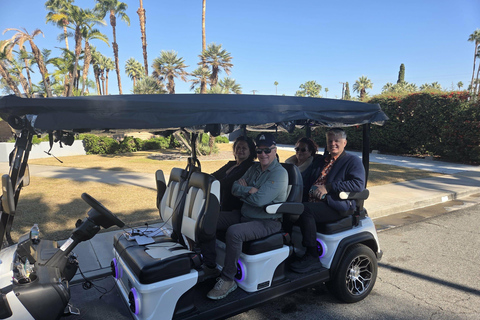 Palm Springs: Celebrity Homes Guided Electric Cart Tour Explore Palm Springs Celebrity Homes in Style