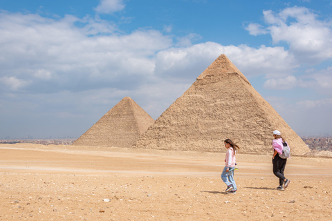 Tour Privado Pirámides Giza ,Menfis,Sakkara,Dahshur & Bazarvisita privada - recogida en el aeropuerto de El Cairo