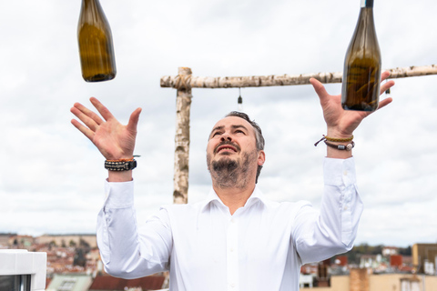 Prague: Sky Bar Aperitivo Menu with Drink & Panoramic Views 1-Hour Option with Aperitivo Menu and 1 Drink