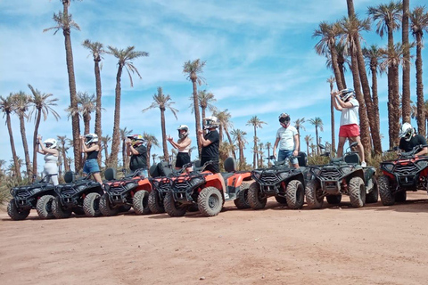 Marrakech: Quad excursie in de palmbossen en JbiletMarrakech : Privé balade en Quad in de palmeraie &amp; Désert