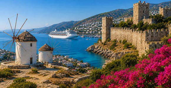 For Cruisers: Guided Bodrum Tour with Castle and Windmills