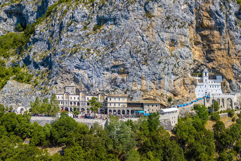 From Budva: Day Trip to Ostrog Monastery Group Tour from Sveti Stefan