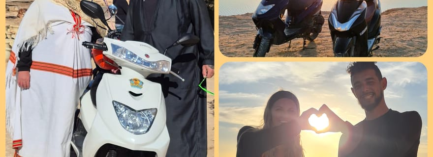 Djerba Sud en Scooter : Poteries de Guellala et Coucher de Soleil Magique