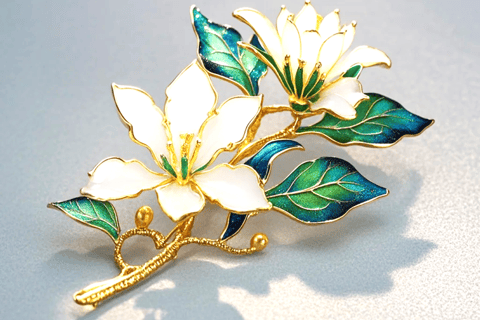 Guangzhou: Cold Enamel Brooch DIY Experience in Yongqingfang