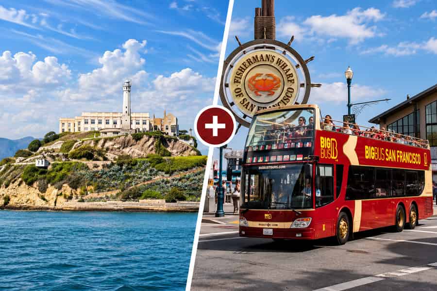 San Francisco: Alcatraz-Ticket & Hop-On/Hop-Off-Bustour. Foto: GetYourGuide San Francisco: Alcatraz-Ticket & Hop-On/Hop-Off-Bustour. Foto: GetYourGuide