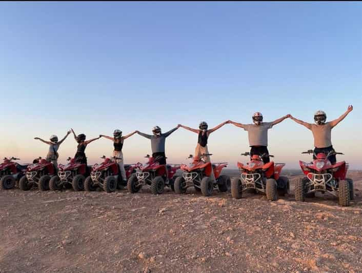 From Marrakech Quad Biking Pool Lunch In Agafay Desert Getyourguide