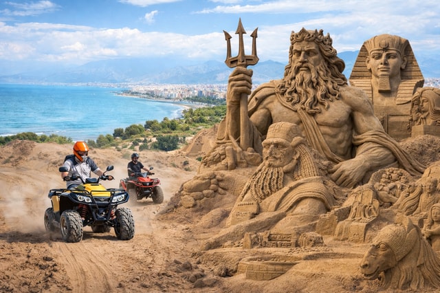 Antalya Region Quad Tour and Sand Sculptures Entrance Ticket