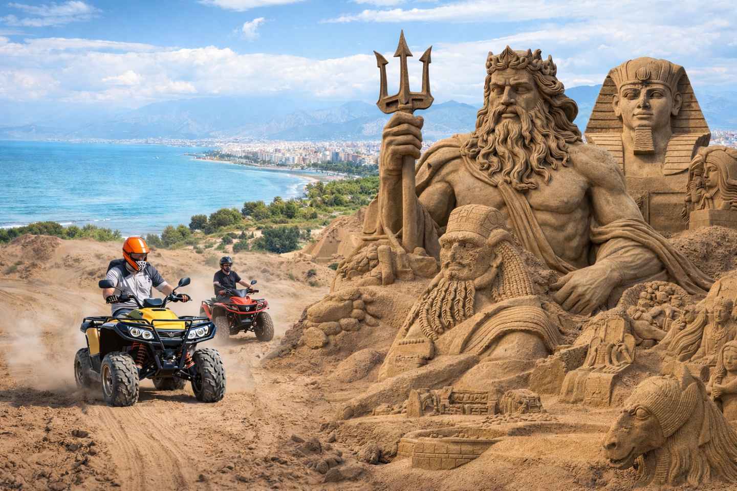 Antalya Region Quad Tour and Sand Sculptures Entrance Ticket - Antalya Quad Tour and Sand Sculptures Entrance Ticket