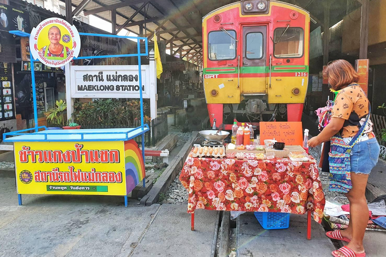 Hua Hin : Marché ferroviaire de Maeklong et marché flottant d&#039;Amphawa