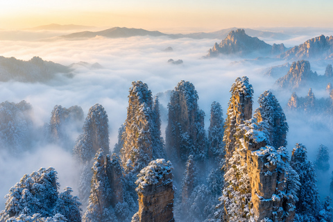 Zhangjiajie: Avatar Mountains E-Ticket & Guide Options 4-Day Park Ticket + 4 Mountain Transport Rides