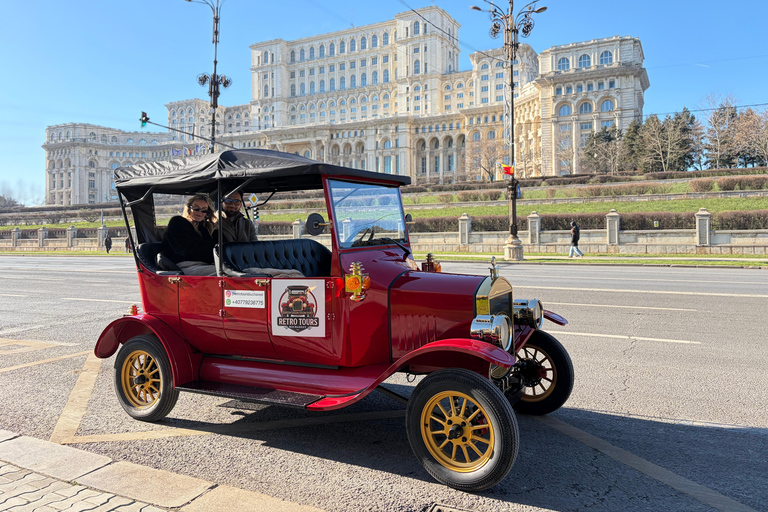 Bucharest: Private City Tour by Electric Retro Car Bucharest: Complete 2-Hour City Tour by Retro Electric Car