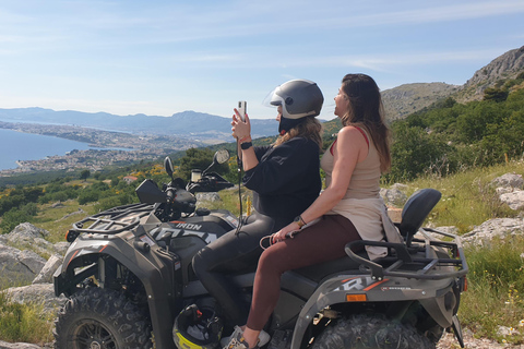 Spalato: Tour in quad con vista sul mare, sulle montagne e sul fiumeTandem Driver Quad