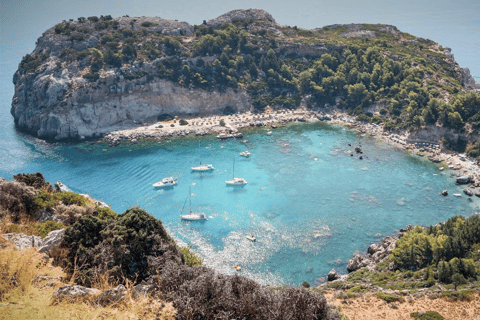 Rhodes Ultimate Catamaran Trip to Anthony Quinn & Water Toys Rhodes: Luxury Catamaran Cruise to Anthony Quinn