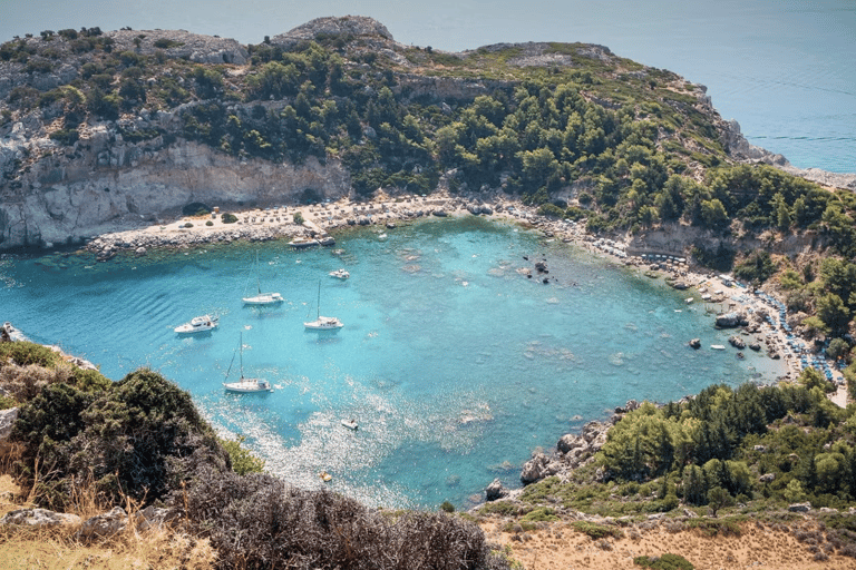 Rhodes Ultimate Catamaran Trip to Anthony Quinn & Water Toys Rhodes: Luxury Catamaran Cruise to Anthony Quinn