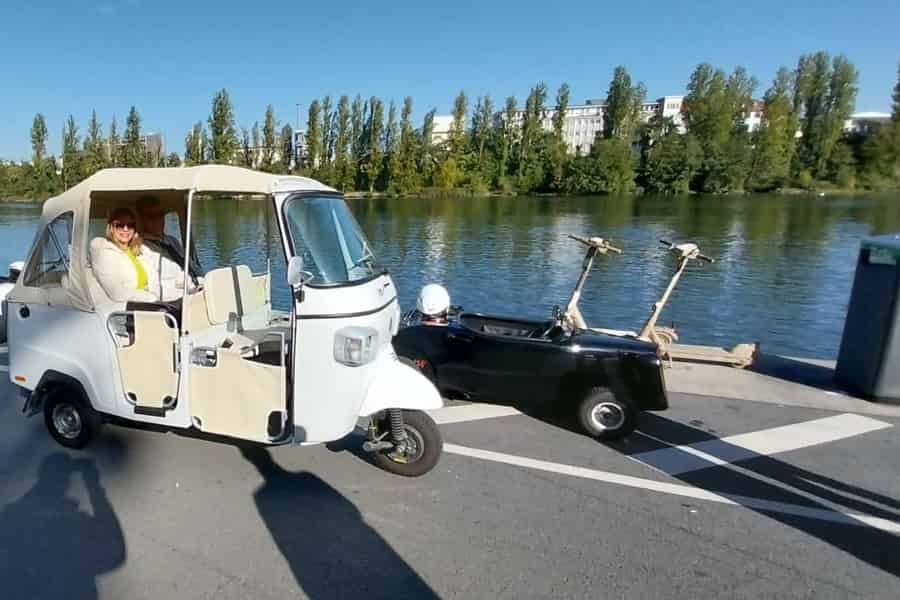Frankfurt: Private Sightseeing Tour im Retro Ape Calessino
