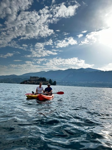 Visit San Giulio island Kayak Tour in Lake Orta, Piedmont, Italy