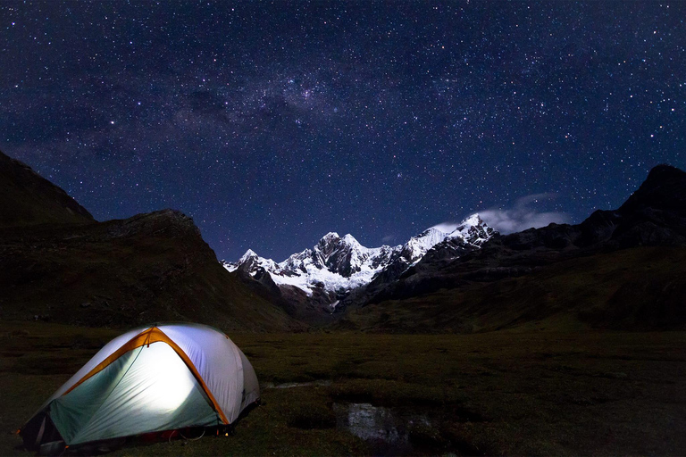 From Huaraz: 5-Day Huayhuash Trek with Camping and Meals