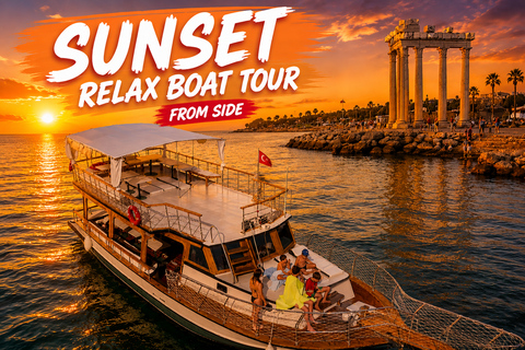 Side: Day or Sunset Boat Cruise with Lunch & Swim Stops Sunset Tour