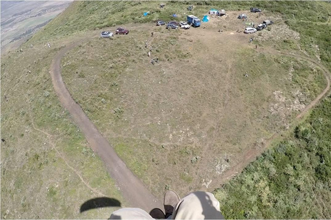 Sky Camp Kijabe, Rift Valley. skärmflygning