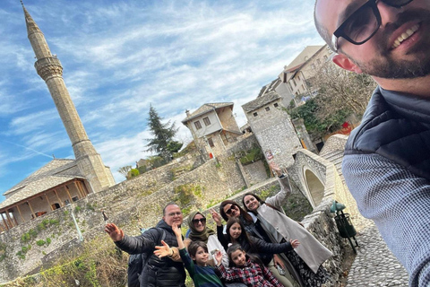 From Sarajevo: Mostar, Blagaj, Waterfalls, Pocitelj & Konjic Tour in English Without Entry Fees