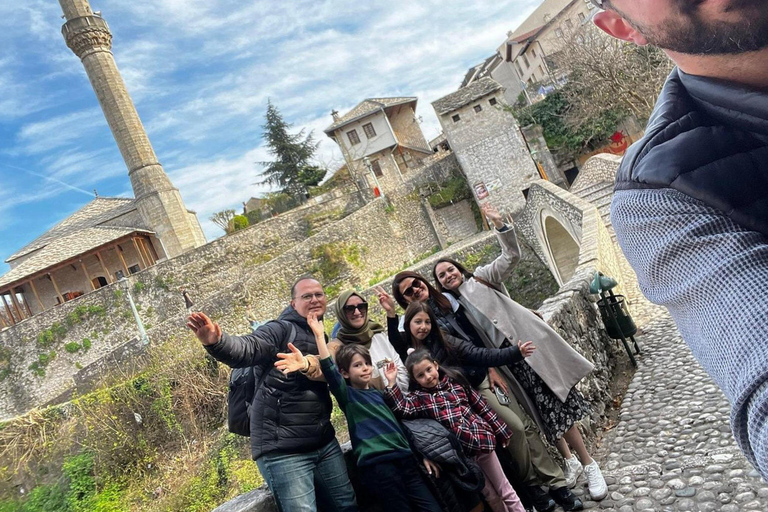From Sarajevo: Mostar, Blagaj, Waterfalls, Pocitelj & Konjic Tour in English Without Entry Fees
